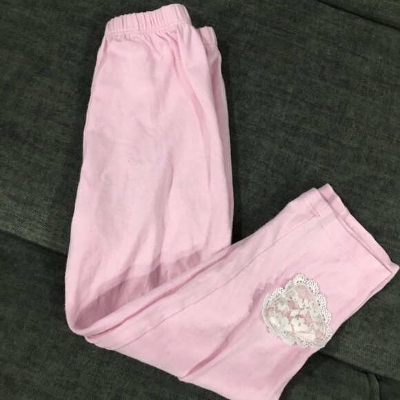 Girls Pink Leggings - Picture 2 of 3